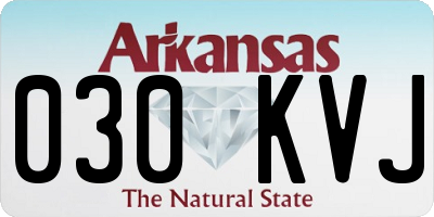 AR license plate 030KVJ