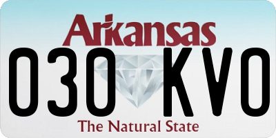 AR license plate 030KVO