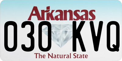 AR license plate 030KVQ
