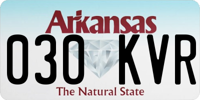 AR license plate 030KVR