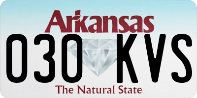 AR license plate 030KVS