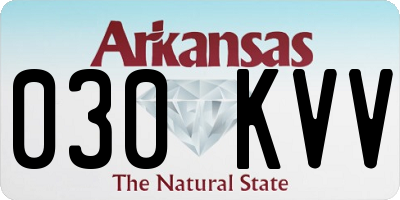 AR license plate 030KVV