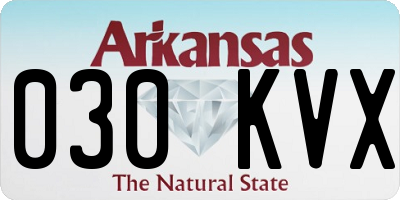 AR license plate 030KVX