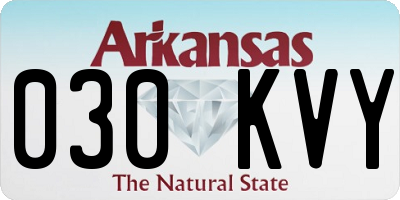 AR license plate 030KVY