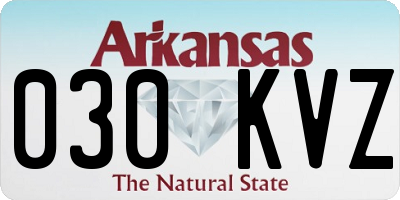 AR license plate 030KVZ