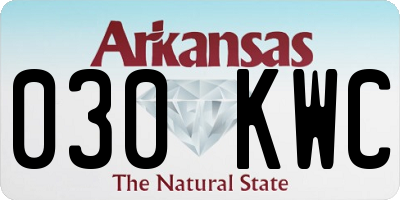 AR license plate 030KWC