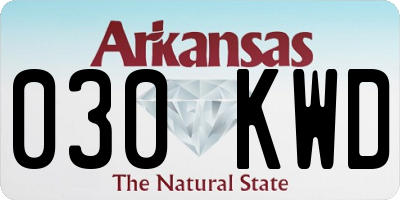 AR license plate 030KWD