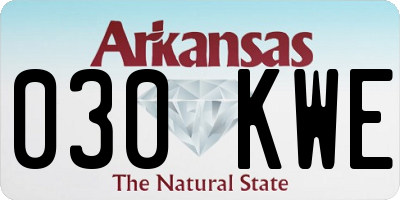 AR license plate 030KWE