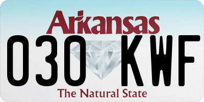 AR license plate 030KWF