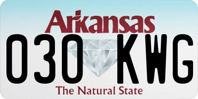 AR license plate 030KWG