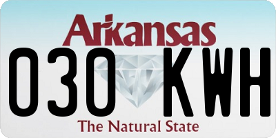 AR license plate 030KWH