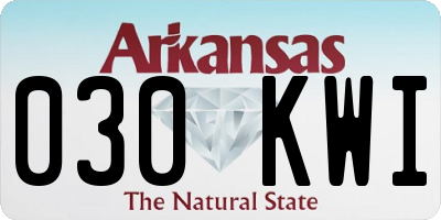 AR license plate 030KWI