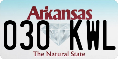 AR license plate 030KWL