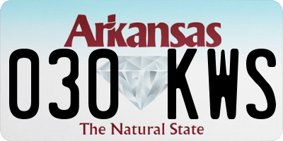AR license plate 030KWS