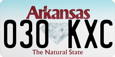 AR license plate 030KXC