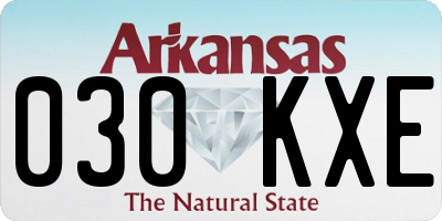 AR license plate 030KXE