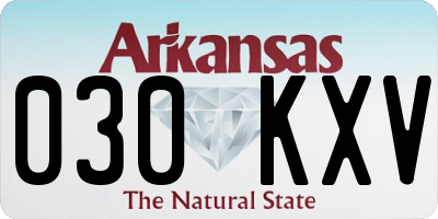 AR license plate 030KXV