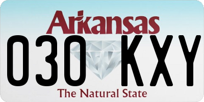 AR license plate 030KXY