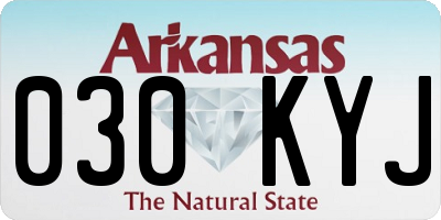 AR license plate 030KYJ