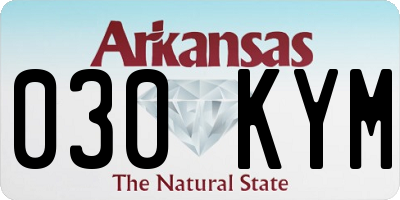 AR license plate 030KYM