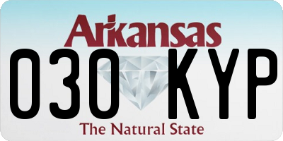 AR license plate 030KYP