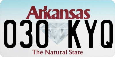 AR license plate 030KYQ
