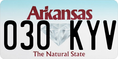 AR license plate 030KYV