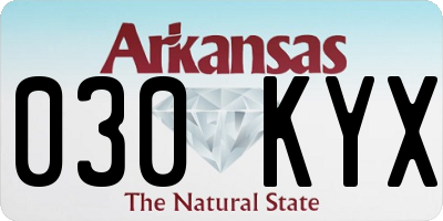 AR license plate 030KYX