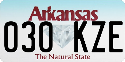 AR license plate 030KZE