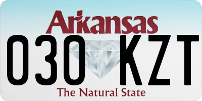 AR license plate 030KZT