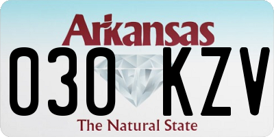 AR license plate 030KZV