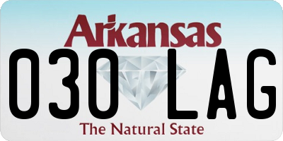 AR license plate 030LAG