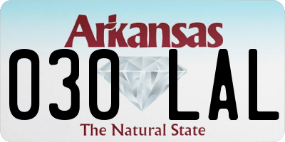AR license plate 030LAL