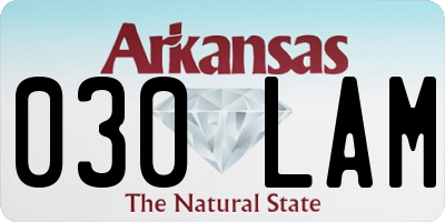 AR license plate 030LAM