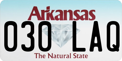 AR license plate 030LAQ