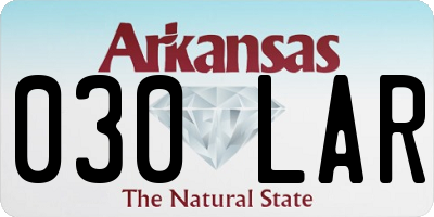 AR license plate 030LAR
