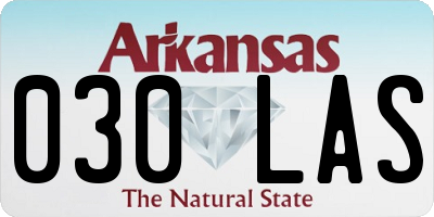 AR license plate 030LAS