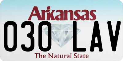 AR license plate 030LAV