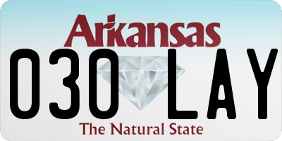 AR license plate 030LAY