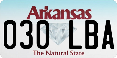 AR license plate 030LBA