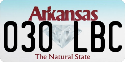 AR license plate 030LBC