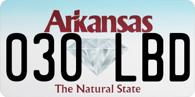 AR license plate 030LBD