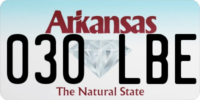 AR license plate 030LBE