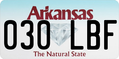 AR license plate 030LBF