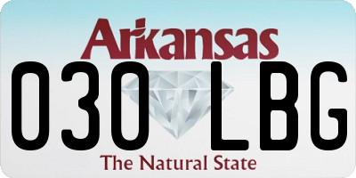 AR license plate 030LBG
