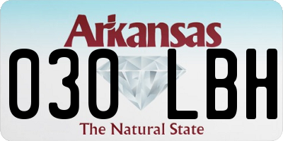 AR license plate 030LBH