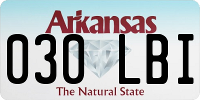 AR license plate 030LBI