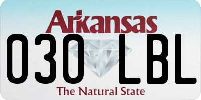 AR license plate 030LBL