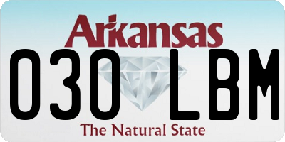 AR license plate 030LBM