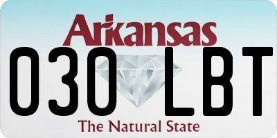 AR license plate 030LBT